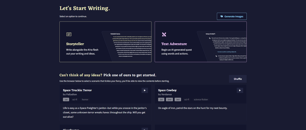 AI Powered Story Writing